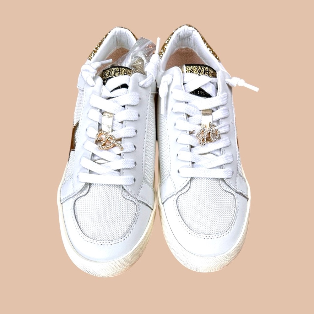 Vintage Havana NWB White with‎ gold glitter and bling Reflex SZ 9women Sneakers